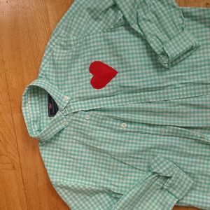 hand embroidered Gingham blouse